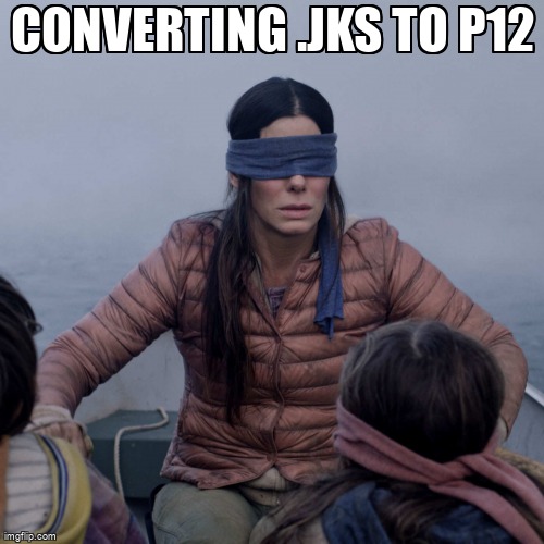 overflow_meme's tweet image. Converting .jks to p12 stackoverflow.com/questions/2846… #pkcs#12 #jks