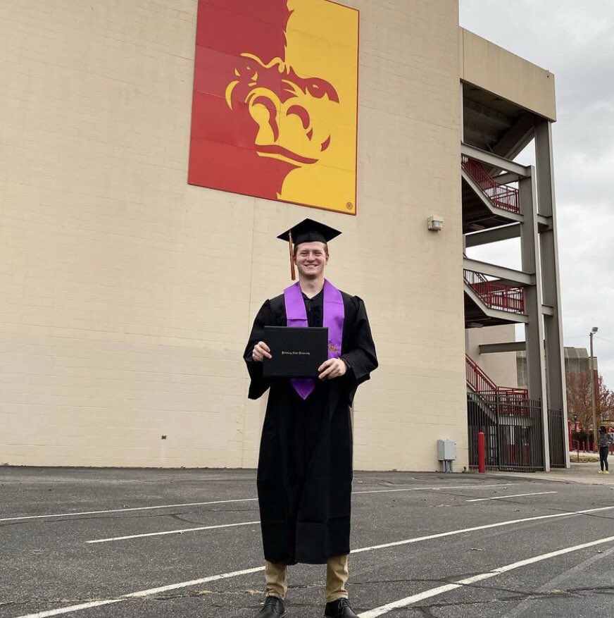 PittStateSigEp's tweet image. Our next senior is Chris James, Chris graduated with a Major in Automotive Technology with an emphasis in Collision Repair and Insurance Management. He plans to work in Kansas City as an insurance estimator.His most memorable moment was winning Yell like Hell freshman year #VDBL