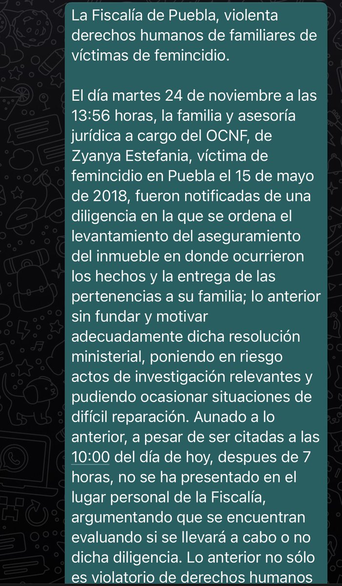 Por favor, ayúdenos con un RT; una madre y familia  de feminicidio está siendo revictimizada en estos momentos por la <a href="/FiscaliaPuebla/">FGE Puebla</a>.