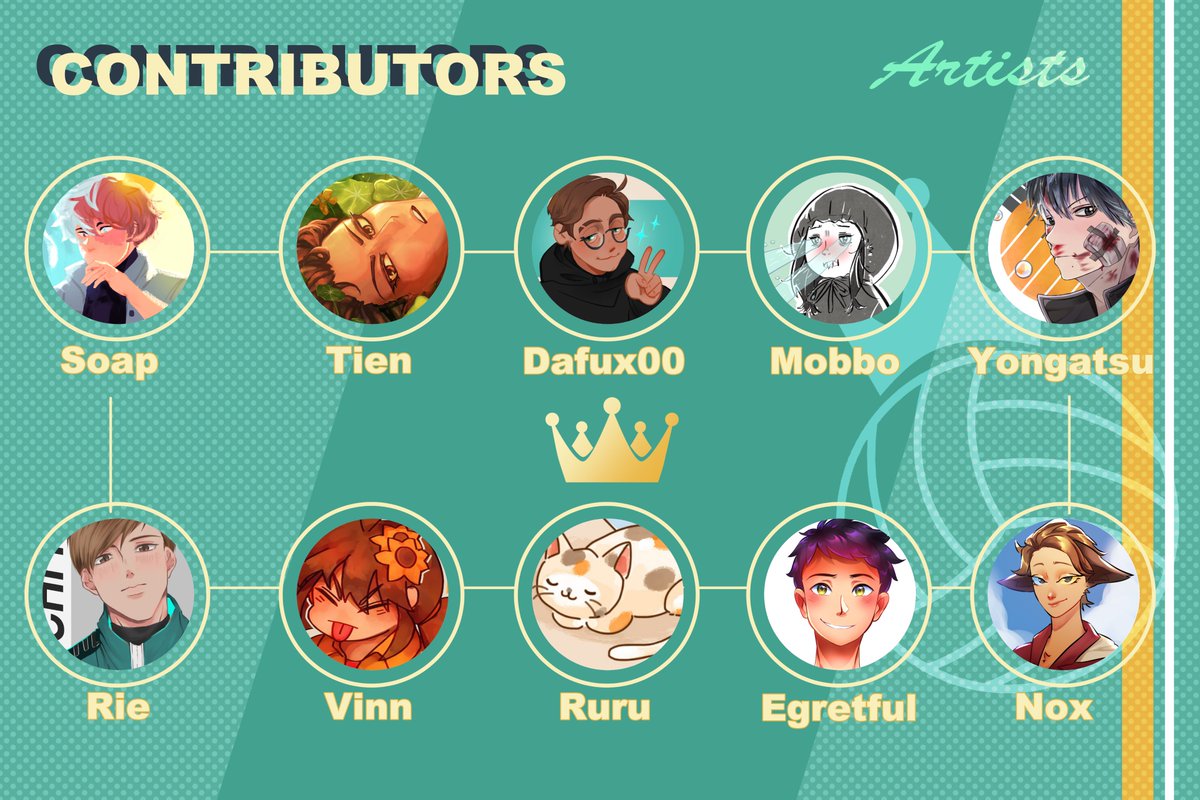 oikawazine's tweet photo. 🎺20.07.1994: Contributor Lineup🎺

We are excited to announce our official contributor list! Please give all our wonderful writers and artists a warm welcome. https://t.co/FQcjm2Qroy