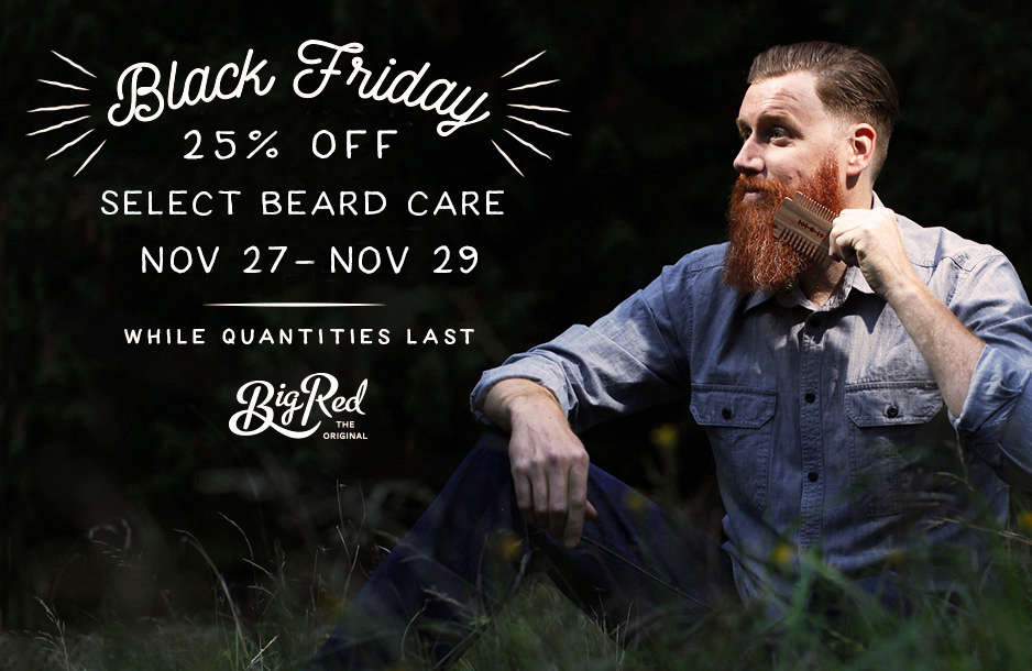 Scoop up some #BlackFriday deals over at bigredbeardcombs.com all weekend long!