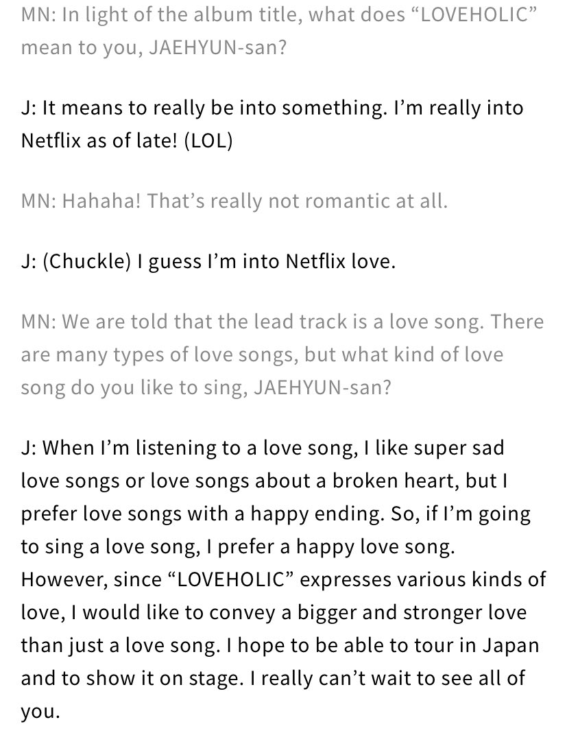 린 🌸 on X: MN: In light of the album title, what does “LOVEHOLIC