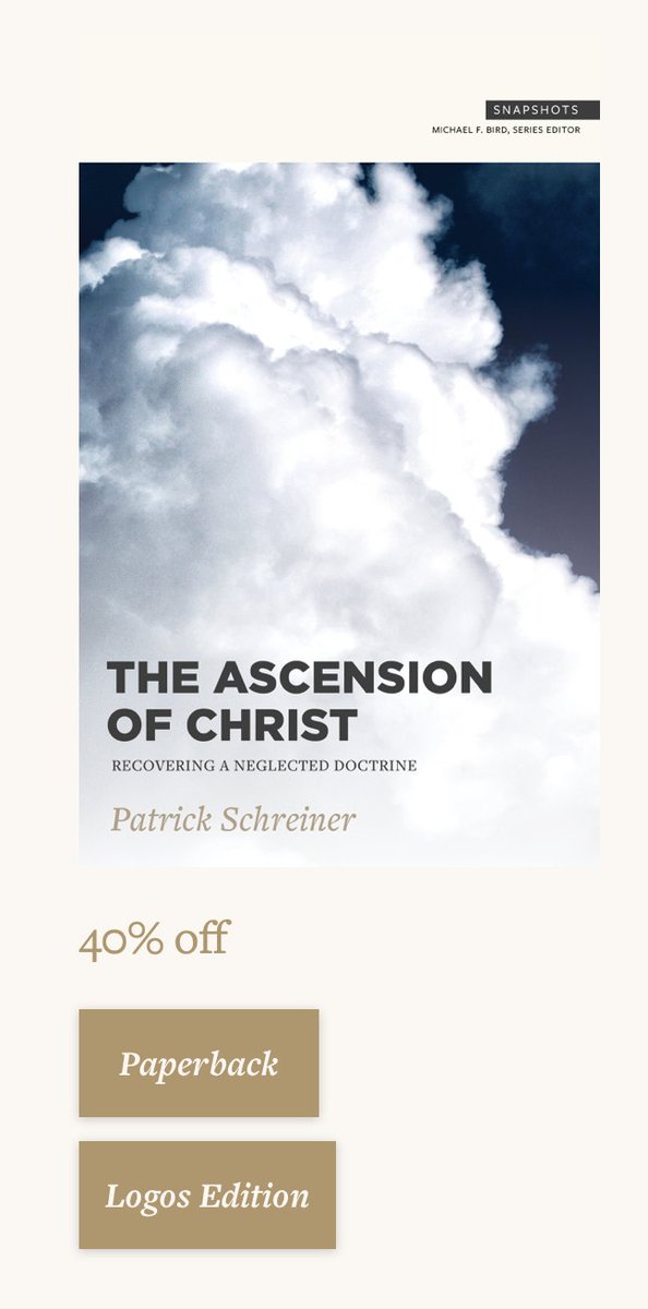 Patrick Schreiner My Ascension Book Lexhampress Is 40 Off For The Next Two Days Both In Print And For Logos T Co Dnh6ohoroa T Co Zwv4g0qf2n