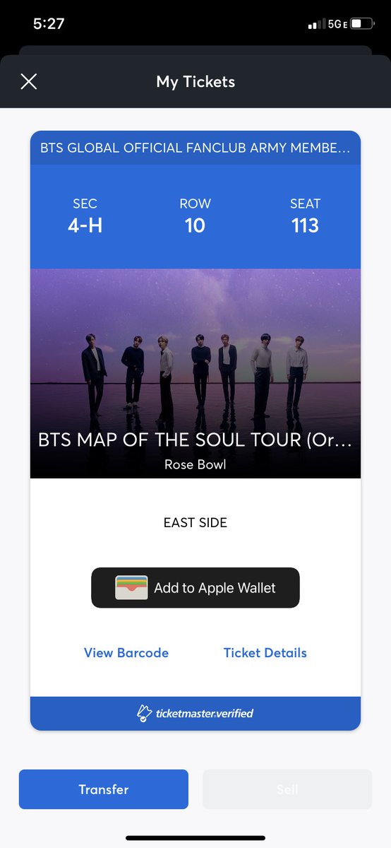 hoe4jae's tweet photo. Selling my #BTSRosebowl tickets. 

Section 4-H 
Row 10 
Seat 113

Will sell for $265.50 which is how much I paid for it. 

If anyone is interested please DM me! https://t.co/k4Rx8KQczr