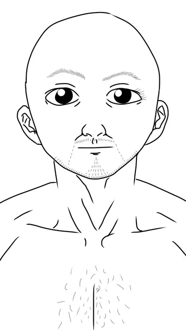 #毎日1本毛が増えるおじさん
210日目 