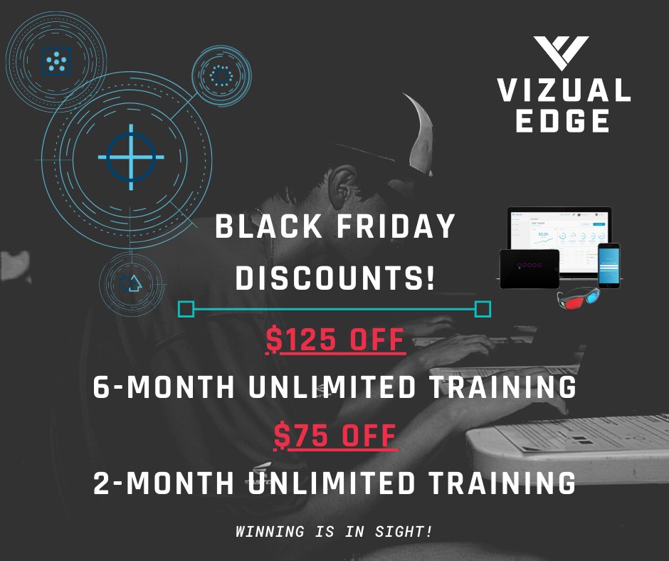 VizualEdge's tweet photo. Improve performance? ✅
Train at home? ✅
Save money? ✅
Time to start giving yourself an edge in your sport with our online vision training program! See why the #EdgeTrainer is trusted at every level!
Save big here 👉https://t.co/oUjyeDUdP1
#WinningIsInSight #VisionTraining https://t.co/uQWHRuCnqt