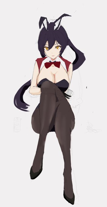 せっかくなんで線画レイヤーを使わない絵の練習台にしてみてる 