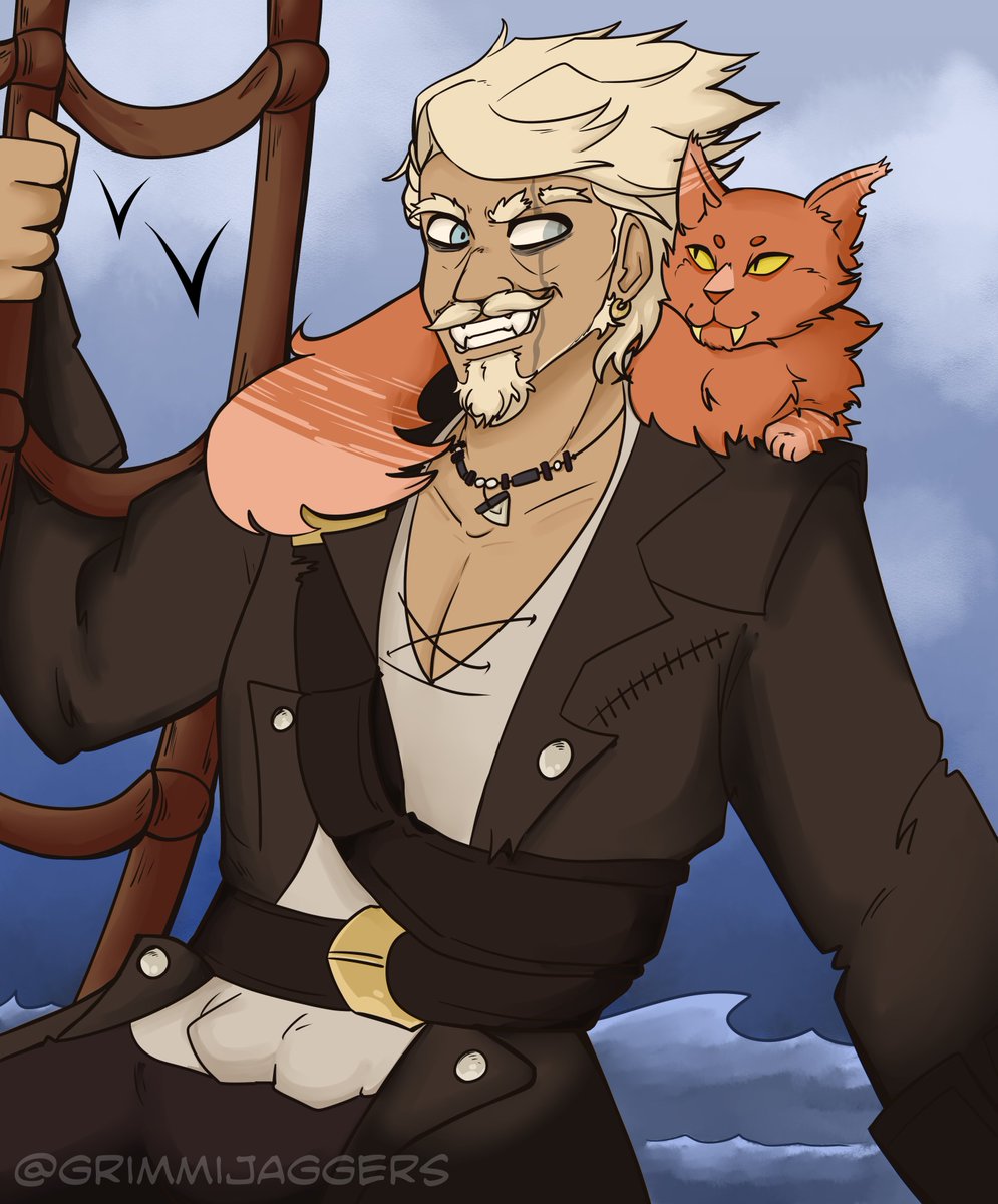 grimmijaggers's tweet photo. Luther with a random cat for @/tltanlum's contest over on Instagram!
I'm super happy with how this came out!
#tltanlumcontest2020 #digitalart #contest #competition #cat #characterart #luther #ship #ocean #windy #illustration #competitionentry https://t.co/HNHL4bpfGM