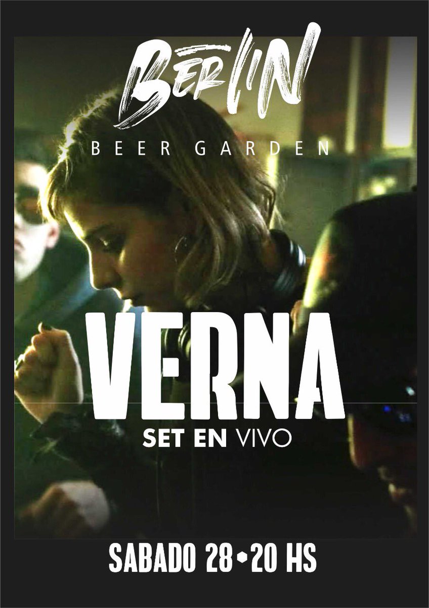 Berlin_disco's tweet photo. ESTE SABADO SET EN VIVO DE VALEN VERNACI (progressive House) EN EL BEER GARDEN. TAMBIEN QUEREMOS CONTARLES QUE EL HAPPY HOUR VA A SER DE 19:00 a 20:30 Y DE 23:00 a 01:00hs (birras seleccionadas a $100 en happy) RECUERDEN QUE ESTAMOS HASTA LAS 04:00hs 😏🍺🌈 https://t.co/rwe9IWOyBj
