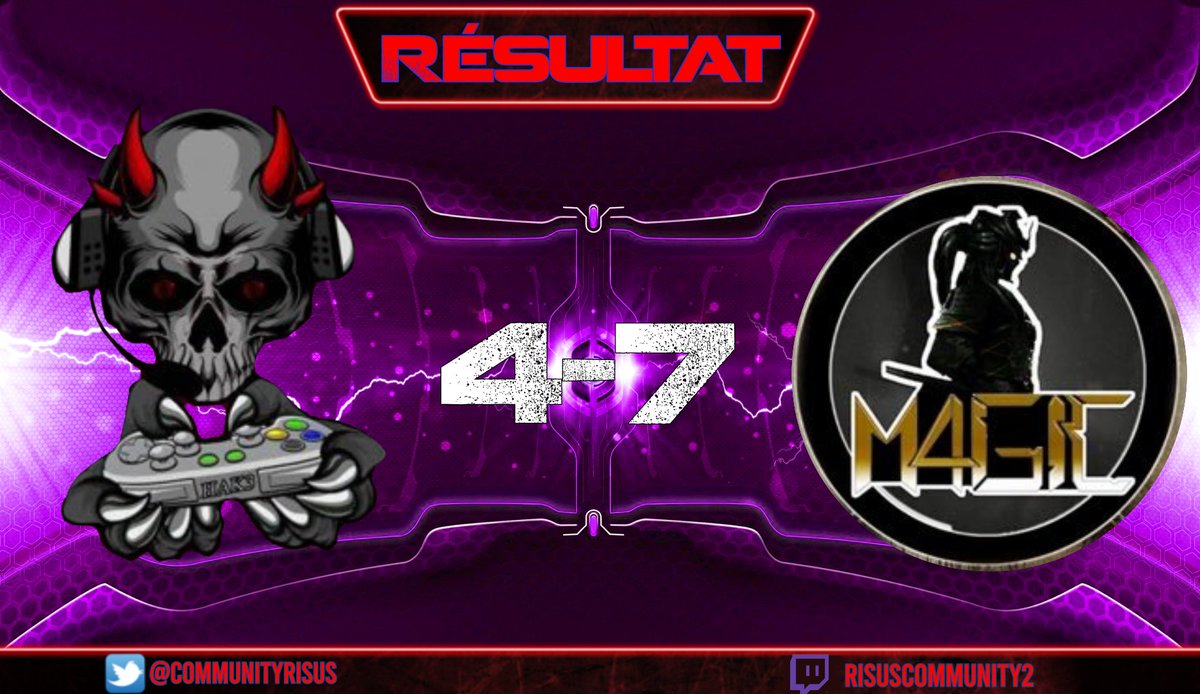 SoulsHeartOff's tweet photo. Résultat:
Ce soir c'était le match entre la @Hak3Off et la @M4GIC_TEAM
Victoire de la M4GIC 7-4 contre la Hak3 
GG aux 2 équipes et à la semaine prochaine pour revoir ces 2 équipes https://t.co/eZ28o8oq7E