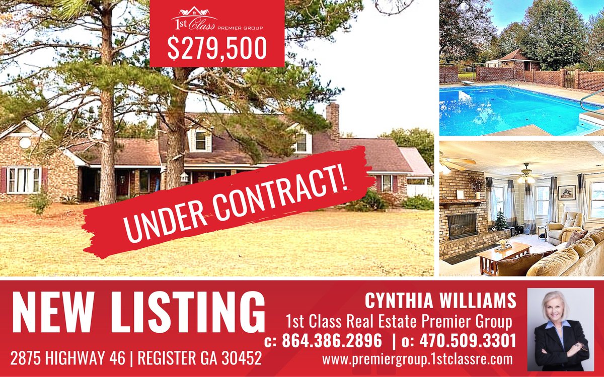 1stclasspg's tweet photo. Congratulations to Cynthia Williams and her sellers for going UNDER CONTRACT! Way to go!
==
#realestate #undercontract #1stClasspg #sellinghomes #happybuyers #wecanhelpyoutoo https://t.co/w8lwEXidAf