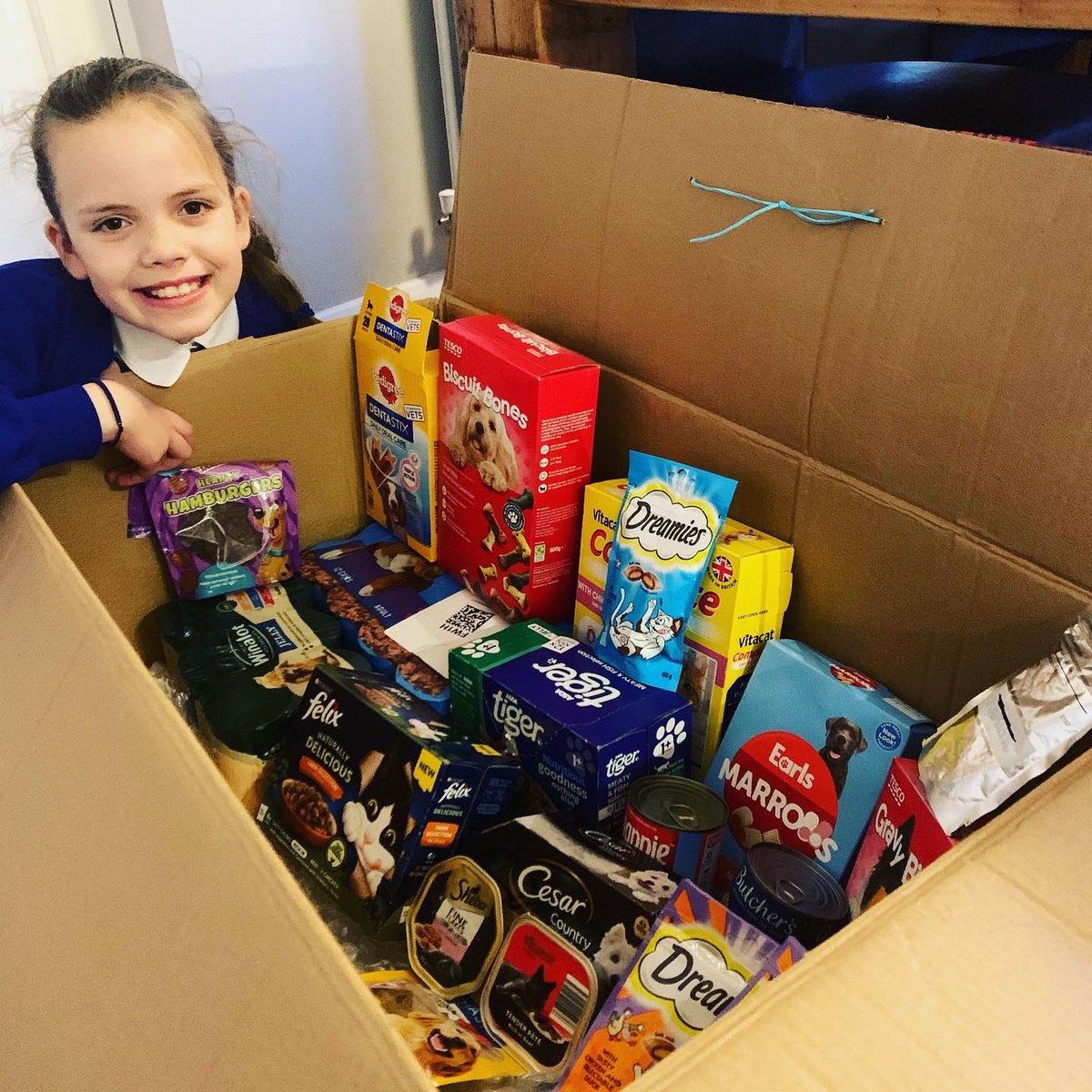 DebbieKing0039's tweet photo. Thank you to everyone who have donated... still a couple of days to go.... Owen & Kiera are collecting dog&cat food/treats for @RSPCA_WHS & @RSPCASouthport ... if you can donate, please let me know for local pickup @TamsinMarlowe @RSPCA_official #rspca #JustGiving ๐ ๐ https://t.co/mwLQUiPzNb