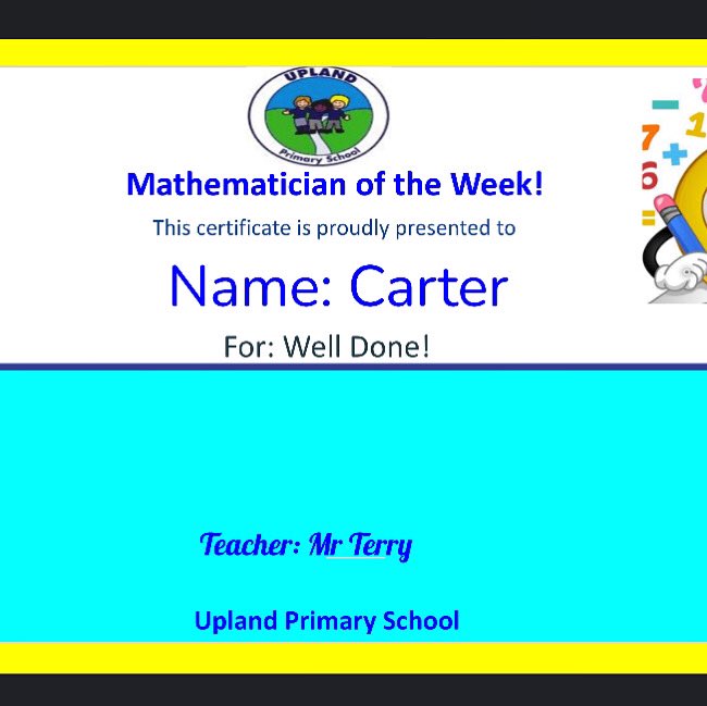 2020 has certainly thrown us some challenges... but it’s clearly not stopped our little legend. Master Pitney is smashing his maths (clearly from his father) and shapes! We are so so proud of everything he achieves - but he’s over the moon with his certificate 💙