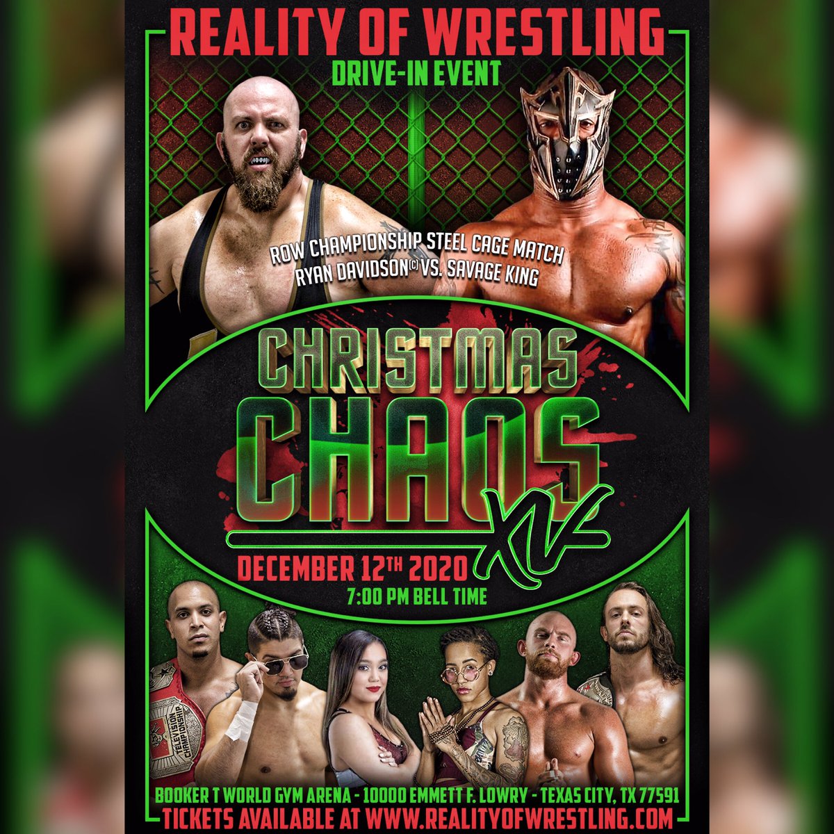 TheOfficialROW's tweet photo. Tickets are officially on sale for Christmas Chaos XV our next βDrive inβ wrestling event being held in the parking of the World Gym Arena on Saturday, December 12th.
Tickets only $10 per person
Purchased Tickets:
https://t.co/SECOdi3d13 https://t.co/kPlE65S3Ys