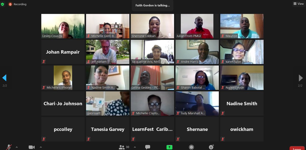 LearnfestCarib's tweet photo. Early morning post conference session with @RichBatchelor 
Topic: Disruptive, Change and Agility 

#LFC2020 #ELEVATE2020 https://t.co/GeDNENH0rg