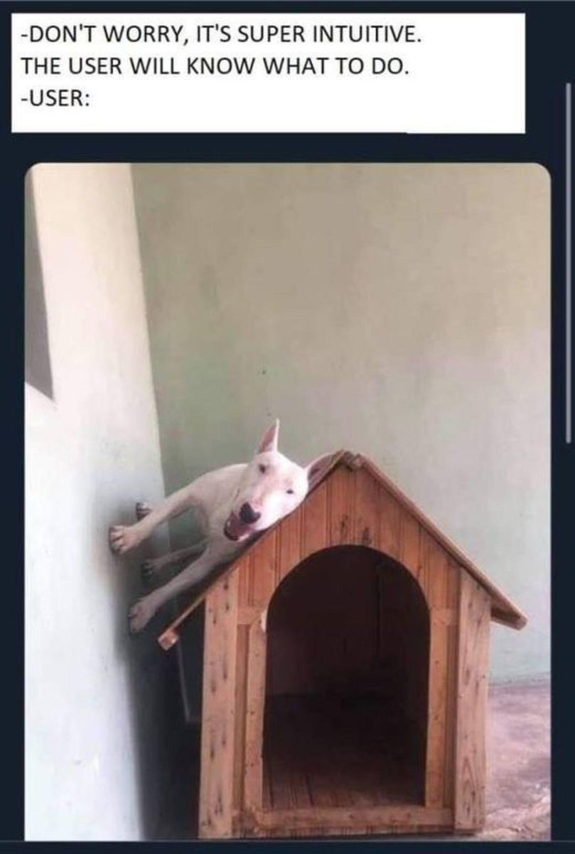 builtformars's tweet photo. User experience described in a meme. 👇 https://t.co/2ceBGUKIGb