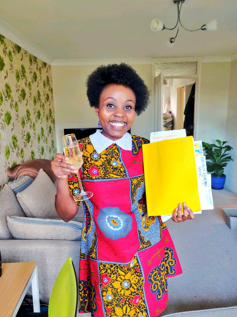 RuriSambili's tweet photo. I successfully defended my PhD today @lborouniversity @SSEHS_Part @commschols &amp;PASSED with minor corrections😁💯💐! I am so grateful for an engaging Viva @CarolynneMason #ProfHognestad &amp; for my incredible Supervisors &amp; loving family members @TitusNderitu #sport #SDP #PVE #Youth https://t.co/OvS0eBE6aW