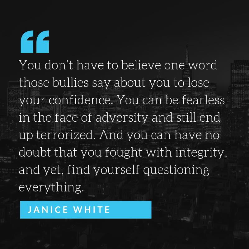 JaniceGIlliganW's tweet image. Friday Message

The affects of workplace abuse. Don't remain in a toxic environment. 

#TGIF #endworkplaceabuse #workplacebullying #istoodup #silentnomore #timesupnow #hope #encouragement #inspiration #empowerment #healing #mentalhealth #work #employee #quotes