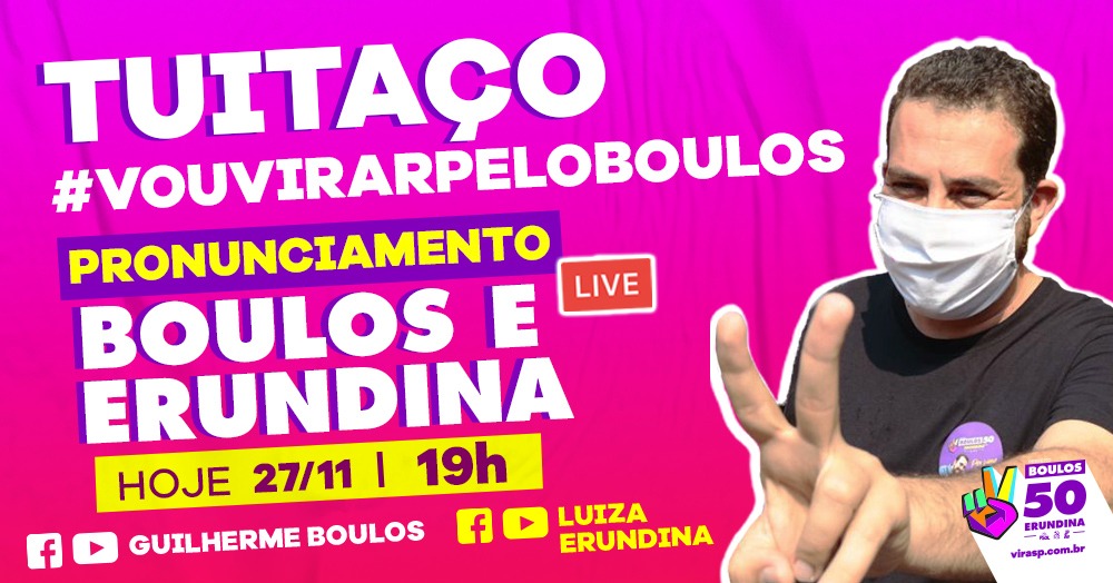GuilhermeBoulos's tweet image. Começou o tuitaço #VouVirarPeloBoulos!