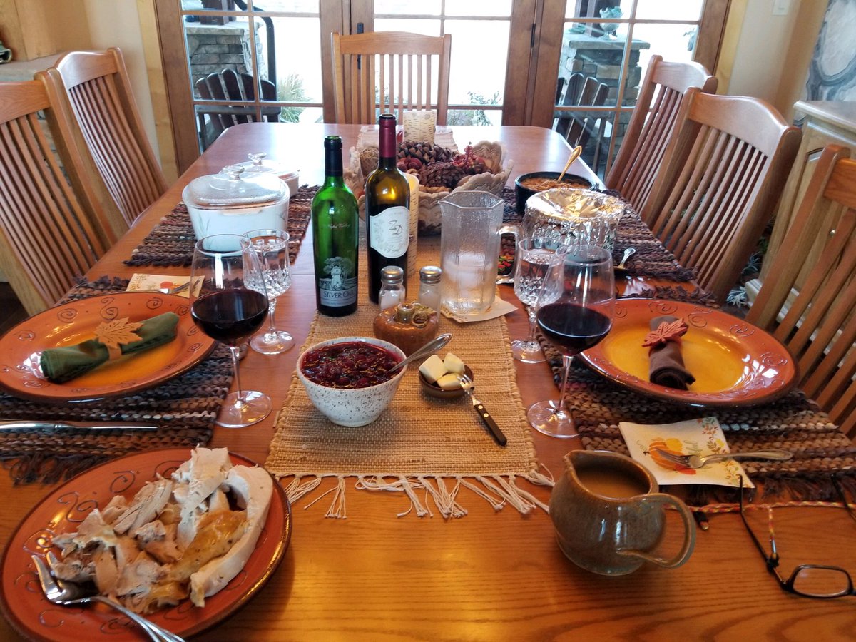 Thanksgiving dinner for two. Best decision ever. No worries regarding COVID transmission for the next 2 weeks. #StopTheSpread #MaskUpColorado