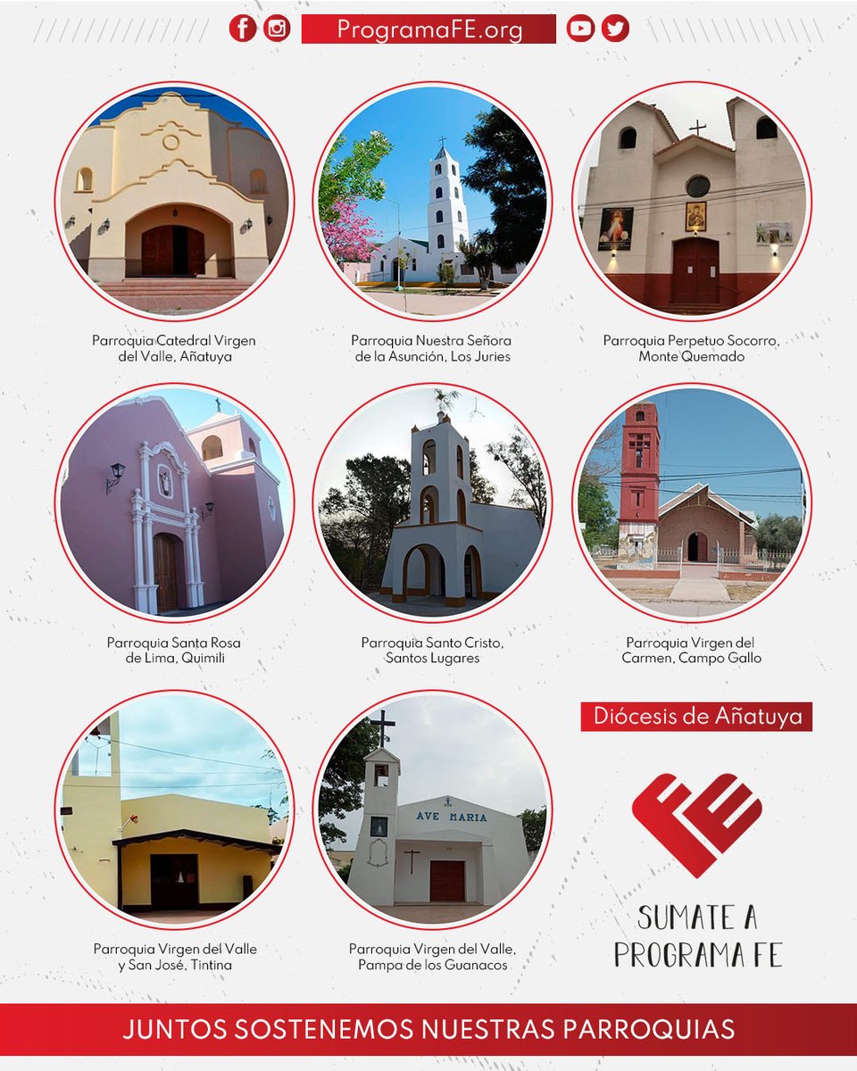 Programa_FE's tweet image. En #ProgramaFE trabajamos conjuntamente con todas las Diócesis para compartir la misión de la Iglesia Argentina en cada punto del país. Juntos sostenemos nuestras parroquias, gracias @OAnatuya ❤️