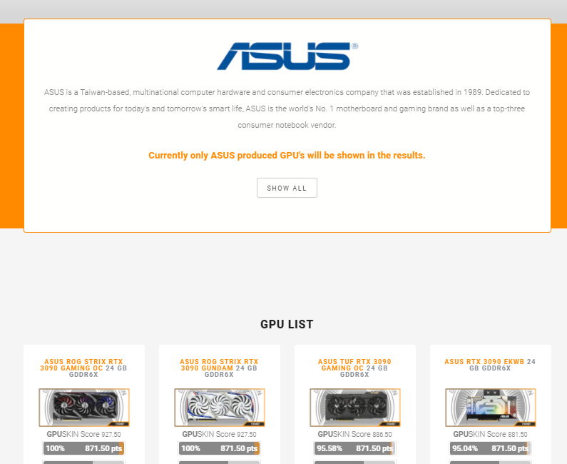 All ASUS cards are now added to the GPUSKIN GPU Database, go check them out at: https://t.co/N4L0YaDUUj
Lot's more to come!
#staytuned #ASUS #nvidia #amd #teamred @ASUS https://t.co/tYcULHXxjM