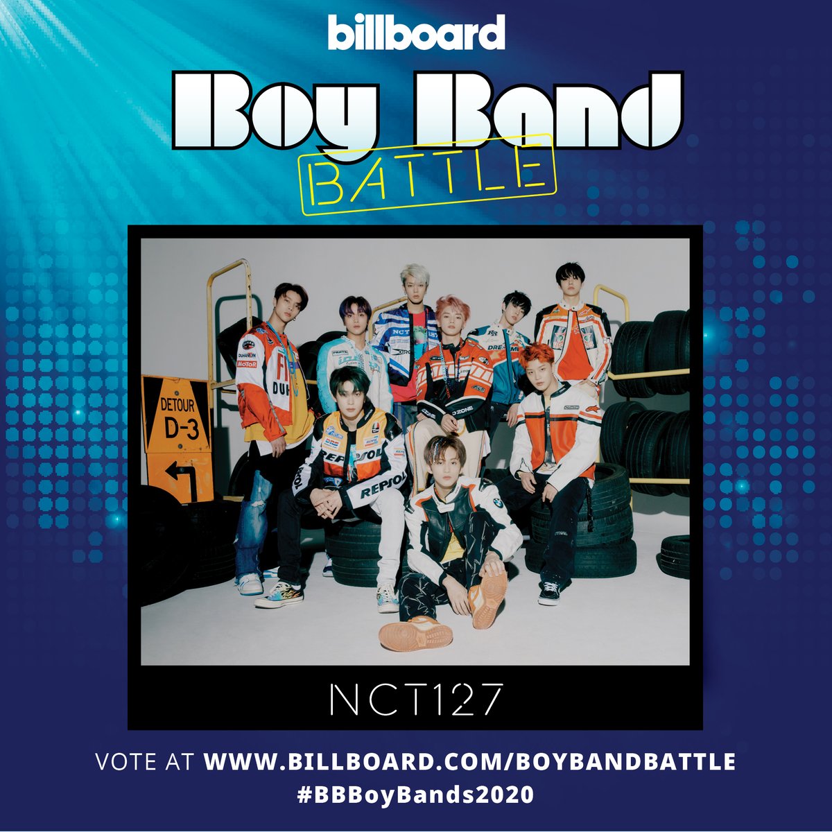 billboard's tweet photo. Vote for @NCTsmtown_127 in this round of #BBBoyBands2020 here: https://t.co/iSd0c3qLUz https://t.co/zXTXhVR76L