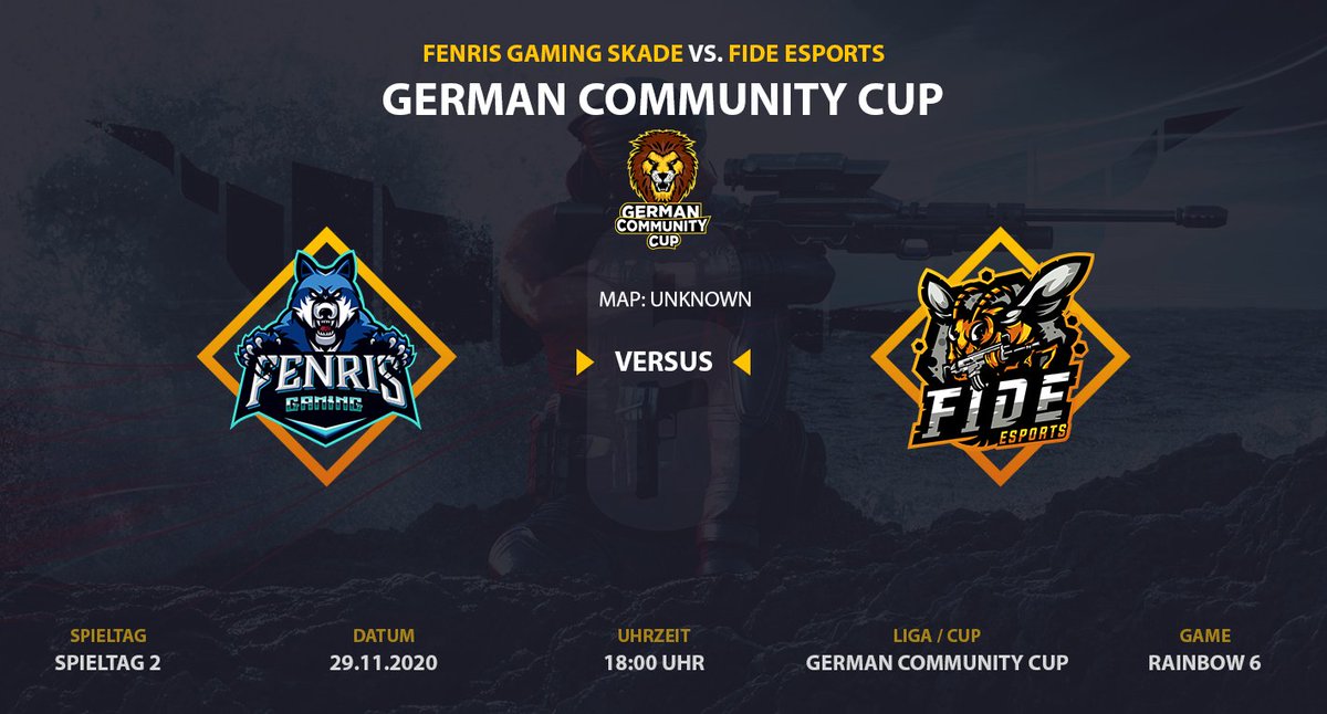 Am Sonntag ist es wieder soweit. Unsere Jungs vom Rainbow Six Team spielen um 18 Uhr gegen <a href="/fenris_gaming/">Zero Shadow</a>. Auf ein faires Game!

#hfgl #befide