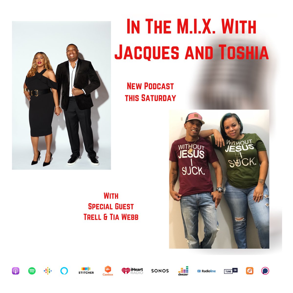 LedMinistries's tweet photo. Check us out tomorrow for a new episode!!!!  Our special guest will be Trell and Tia Webb!!!!
#podcast #relationships #spiritledlife #marriagegoals #spotify #applepodcast #iheartradio #deezer #tuneinradio #podcastshow https://t.co/CGOqvvmj3Z