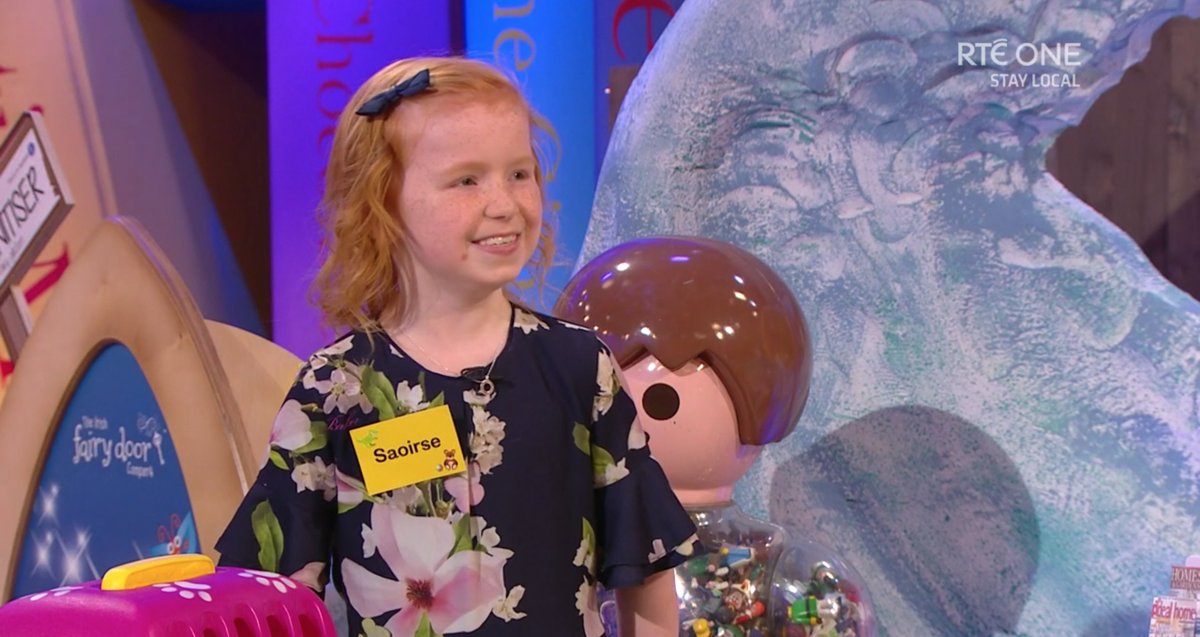 Hey Saoirse 👋 We will see you when you are ready to go to college!! #FutureVet #LateLateToyShow