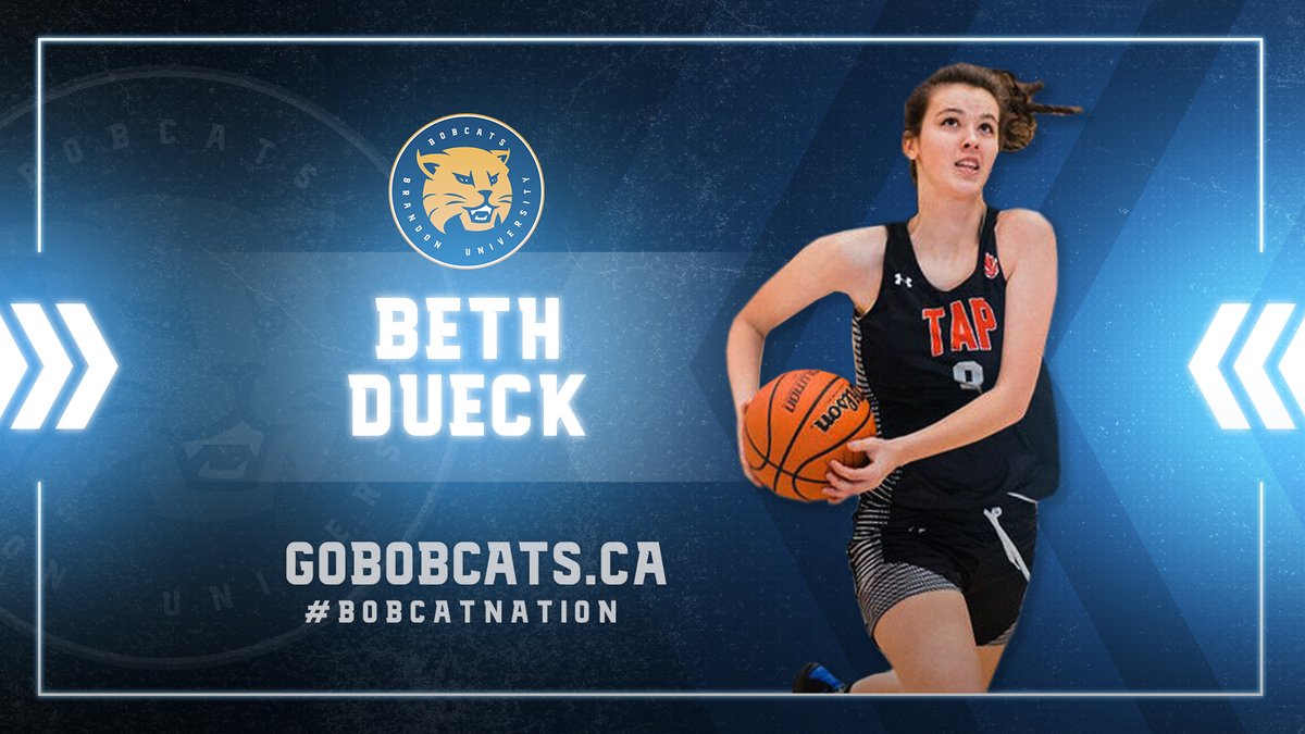 BUBobcats's tweet photo. 🚨 RECRUIT ANNOUNCEMENT 🚨 #Winnipeg product, Provincial Team Member and College Jean Sauve stand-out Beth Dueck is the first commit to the @brandonuni WBB team for 2021. Welcome aboard Beth!
#bdmb #BobcatNation @basketballmb https://t.co/ELC6O5gjy5