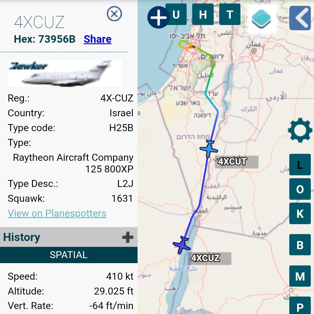 Gerjon חריון The Pair Of Them Arrow Aviation 4x Cuz And 4x Cut Is Continuing Sse Over The Red Sea Cruising At A Relatively Low Flight Level 290 29 000 Ft On