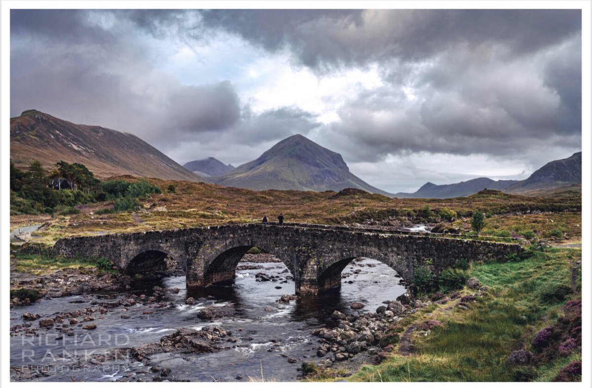 Not surprisingly, it was misting heavily, but there was enough light to show a stone bridge, arching over a small stream that ran past the front of the castle, down to a dully gleaming loch a quarter mile away. Outlander Ch. 4 @RRankinPhoto