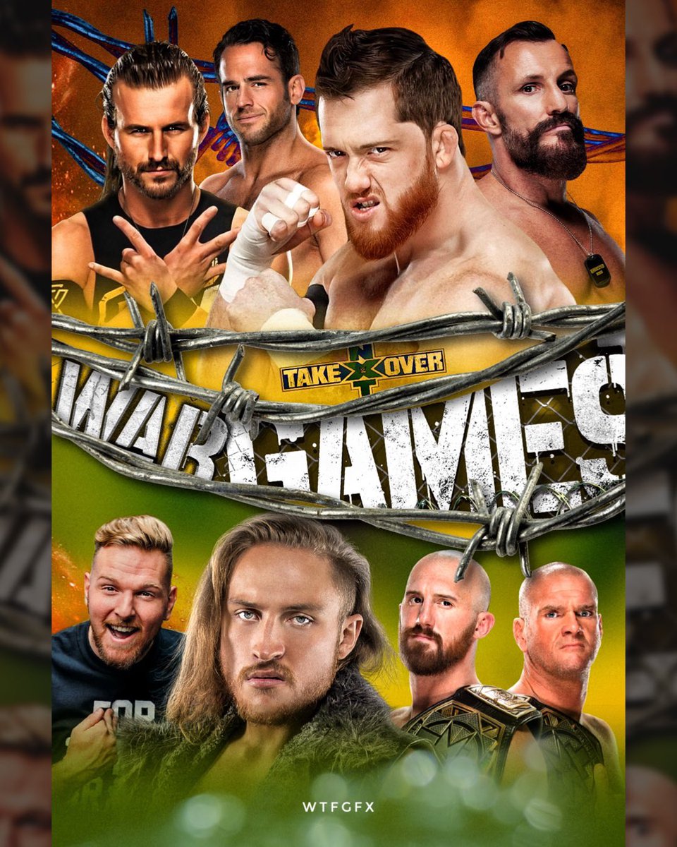 #NXTTakeover: #WarGames 💣  (Version 2) featuring #AdamCole, #KyleOreilly, #BobbyFish, #RoderickStrong, #PatMcafee, #PeteDunne, #OneyLorcan and #DannyBurch! 🔥 #NXT