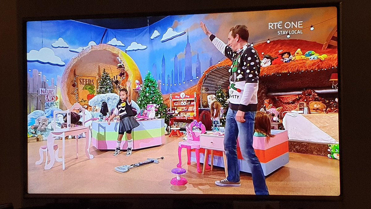 Learning a tiktok dance on the Late Late Toy Show