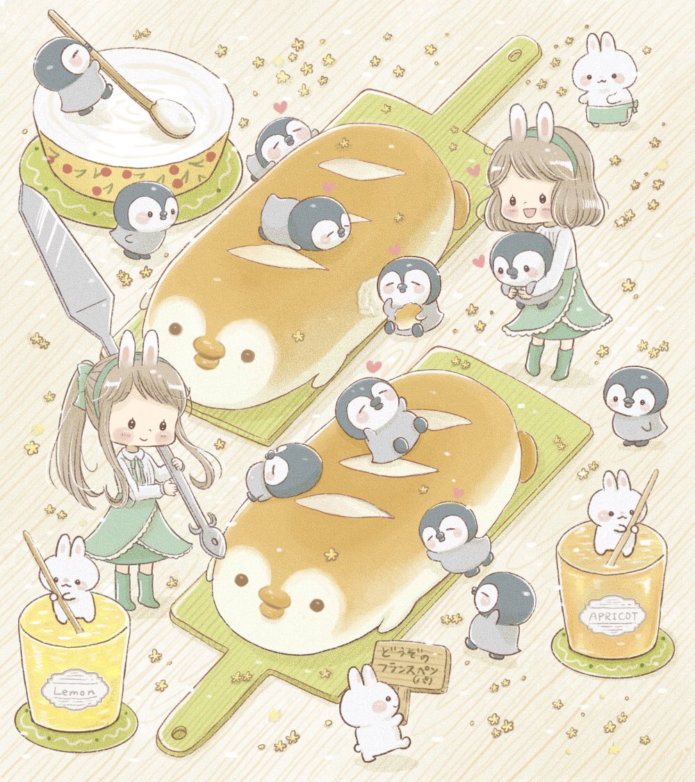 ふかみみ ご依頼受付中 Pa Twitter Nusi3dayo こんばんは ありがとうございます ペンギンのフランスパンを描いてみました Twitter