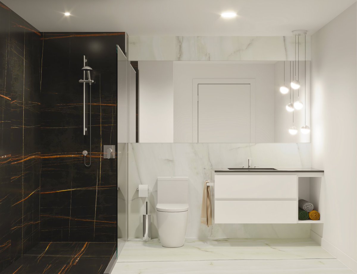 700Lake's tweet photo. Relaxing in an elegant bath or taking a warm shower at the end of a long day can be a powerful way to unwind and disconnect. 700 Lake's bathrooms were mindfully designed to provide residents with a space where they can prioritize their well-being and self care. #luxuryliving https://t.co/j6vzXD2YLU