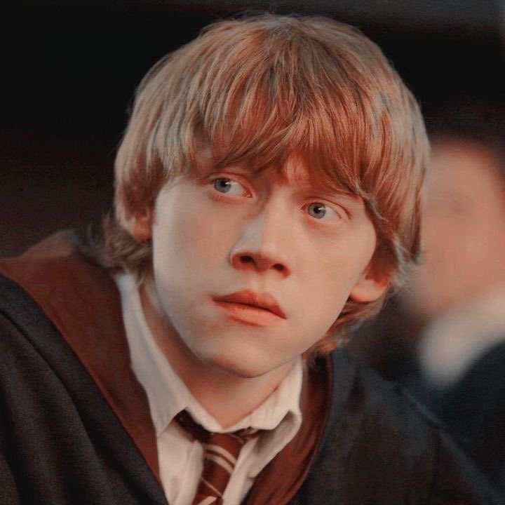 kaley as ron weasley -sweet but no brain-funny -loyal-can sometimes say smart things but only on special occasions