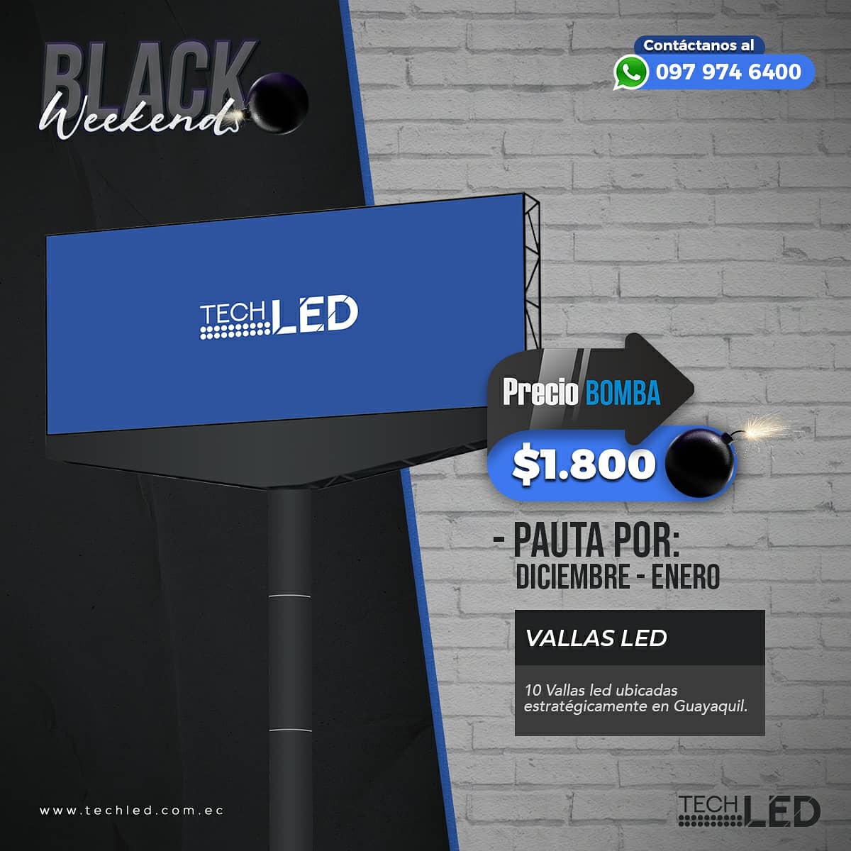 techledsa's tweet photo. Últimos días del #blackweekend #techled
⚫ Aprovecha nuestros precios black en los distintos productos digitales 😉
.
*Promoción válida del 16 al 29 de noviembre solo en productos seleccionados.
😊Consultas al
✅ https://t.co/kG1qb36BXL 
📲 (04) 6027690 - 0979746400
#blackfriday https://t.co/Y9eEtJOUAj