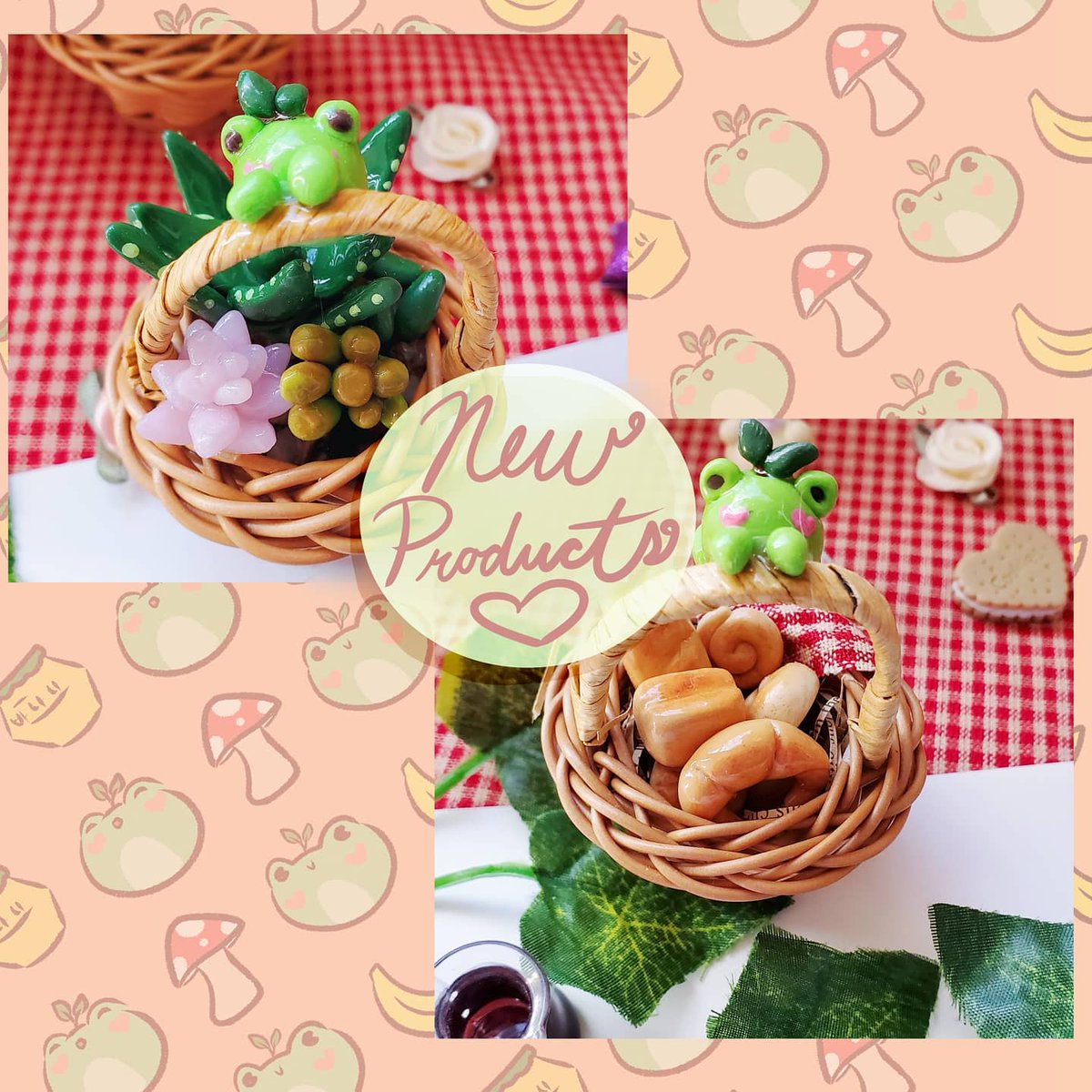 bananabbean's tweet photo. Hi cuties!! Reminder than I do have a BLACK FRIDAY WEEKEND SALE! rts and likes appreciated!

🐸 All items 20% off!
- Yes, it includes the Mystery Stocking Stuffers!
🐸 Two new products: Bean's Basket!
🐸 Ends Tuesday, Dec 1 

Check out my shop! 
-> https://t.co/iFF0Xz7BIL https://t.co/oqWoNFiW7s