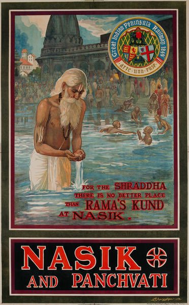 Vintage travel posters india