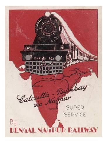 Vintage travel posters india