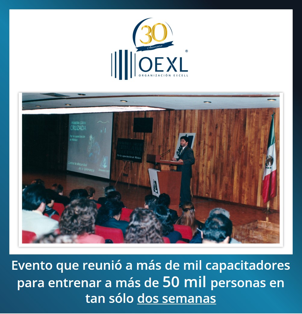 OEXL25's tweet photo. En 2001 organizamos la Primera Gran Cruzada Nacional por la Capacitación de México #OEXL #30Años https://t.co/KXeBpcvDSJ