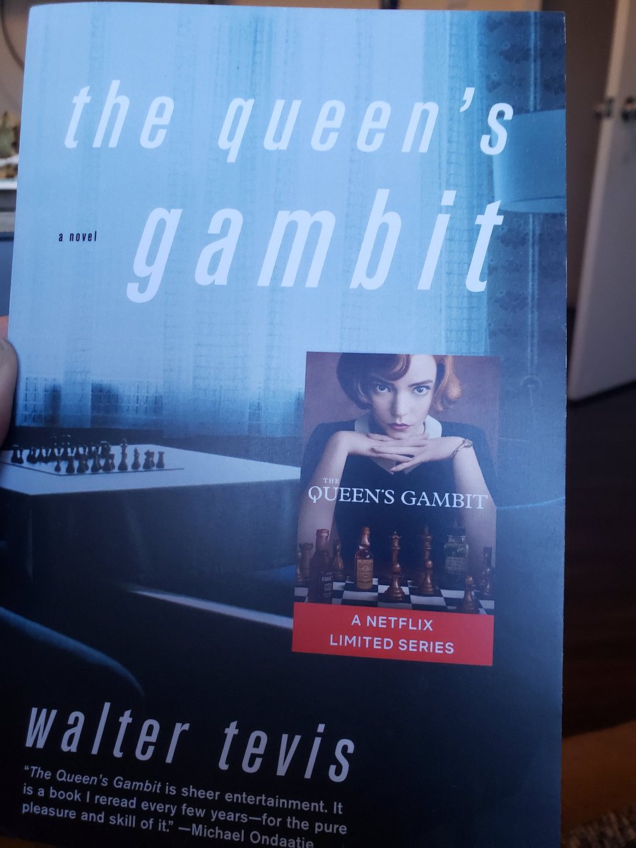 Ms_Kimlyn's tweet photo. Let's see how the book compares to the show #netflix #QueensGambit https://t.co/y3t24m9kIg