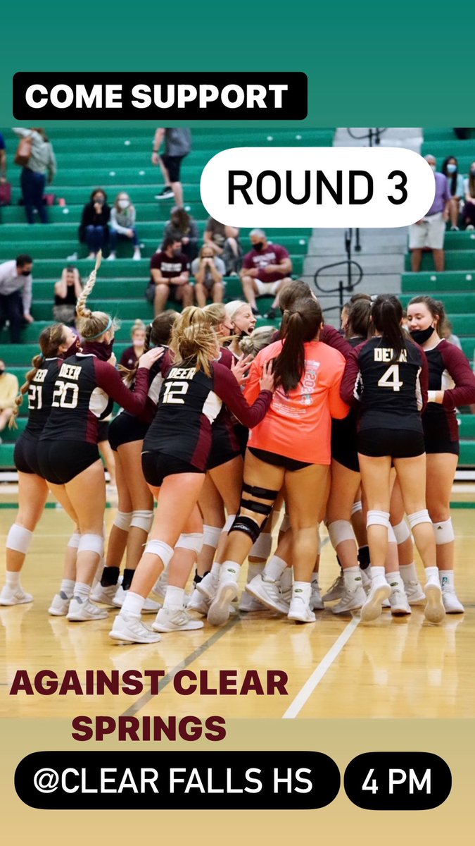 deerparkVB's tweet photo. Come BE LOUD for Round 3! Details for the game below⬇️. Buy tickets at the door! https://t.co/D7wSwSNvrO