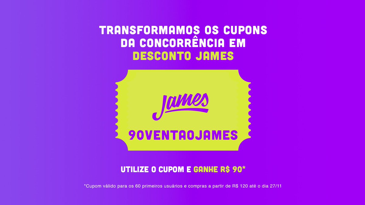 jamesdeliverybr's tweet photo. Segundo pesquisas James, essa é a hora em que o date tá pra chegar e você lembra que tá sem nada na geladeira. 

Ainda bem que o mozão aqui reservou o MELHOR desconto pra você. #JamesPurpleWeek https://t.co/pOvm6E8Mg0