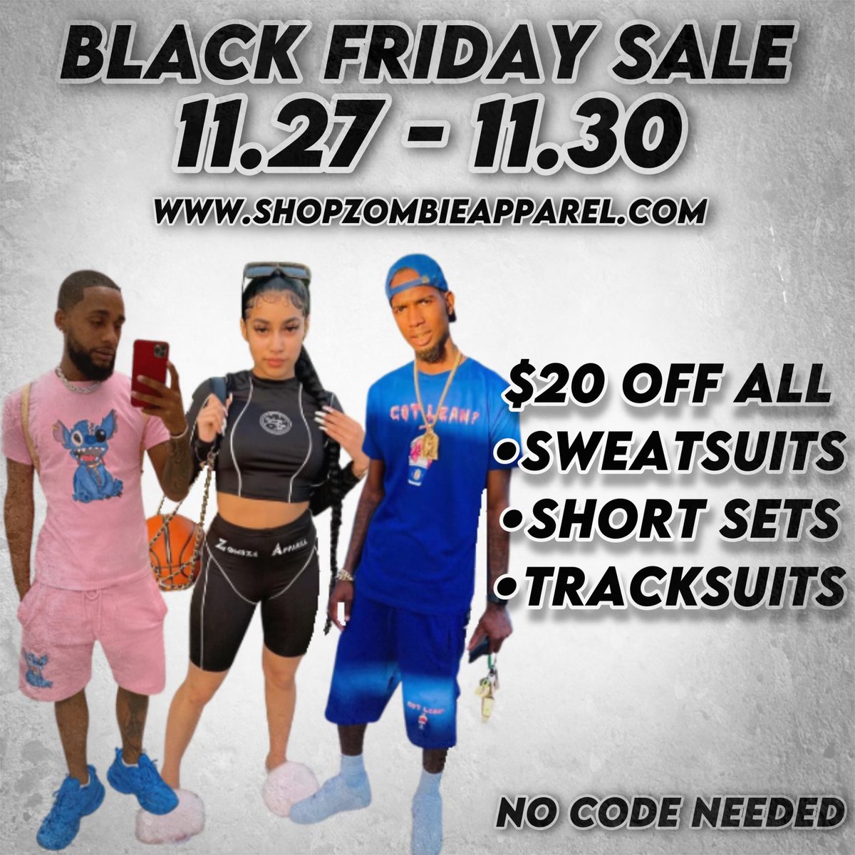 ZombieApparel's tweet photo. @sneakerfan23 Black Friday Sale going on right now 💥 Dope apparel https://t.co/FXWc1Bfd20 Instagram zombie_apparel 🧟‍♂️ https://t.co/ywAB5iY5uY