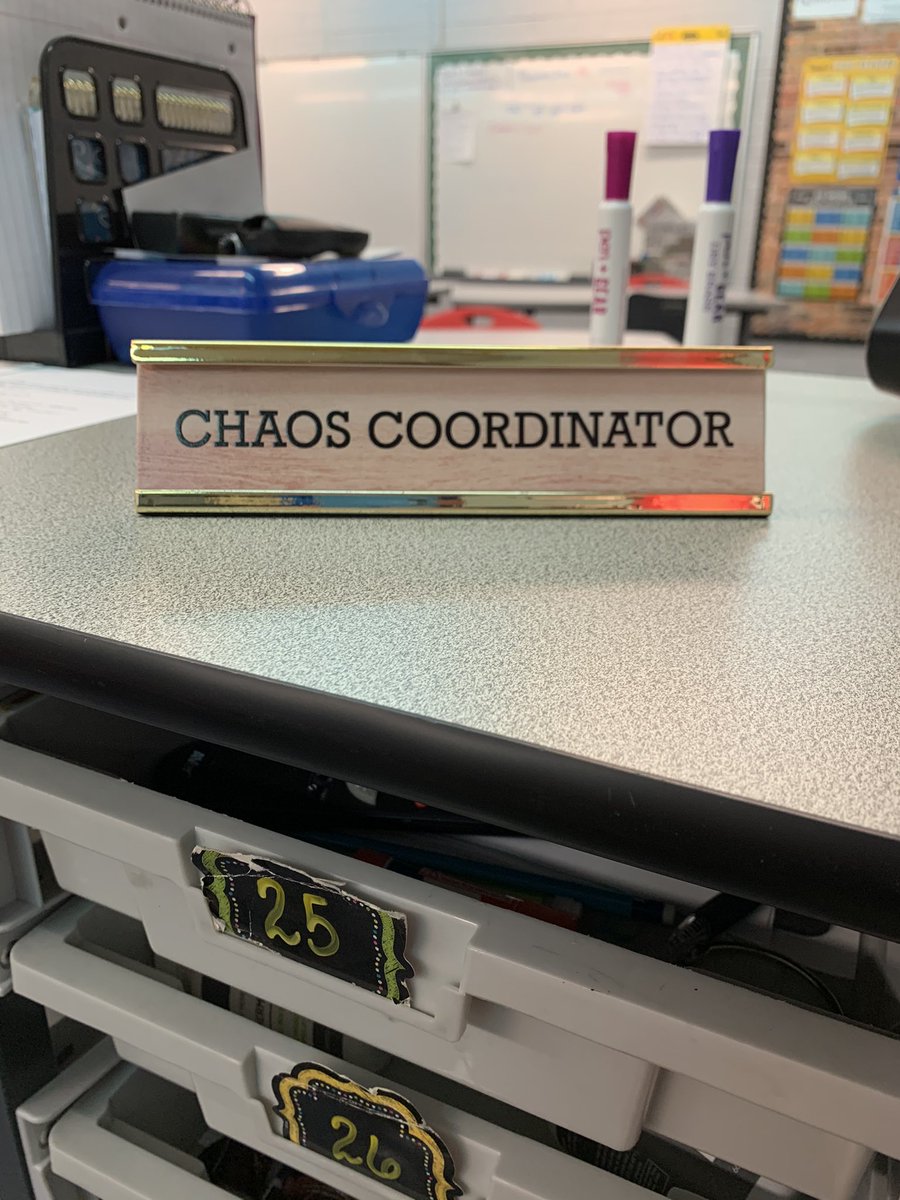 johnnydeegs4's tweet photo. Finally found the perfect nameplate for my desk at school!  Best part is it’s reversible! https://t.co/C2hSw9DAH2