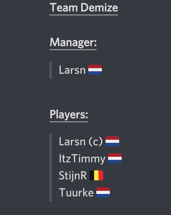 Team__Demize's tweet image. Pleased to announce our professional Brawl Stars Team 🔥 
#FearTheDemize #BrawlStars #eSports #eSport