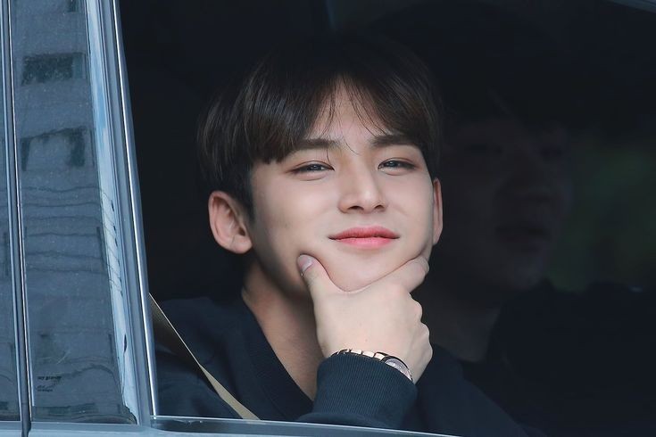 some pics of mingyu in the car a thread: